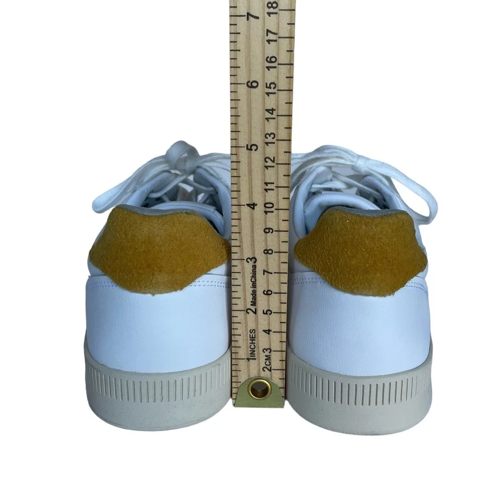 Everlane White Leather Suede‎ Accent Sneakers Mens US 9 Womens US 11 Casual